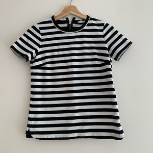 Club Monaco black and white stripe T-shirt Sz S